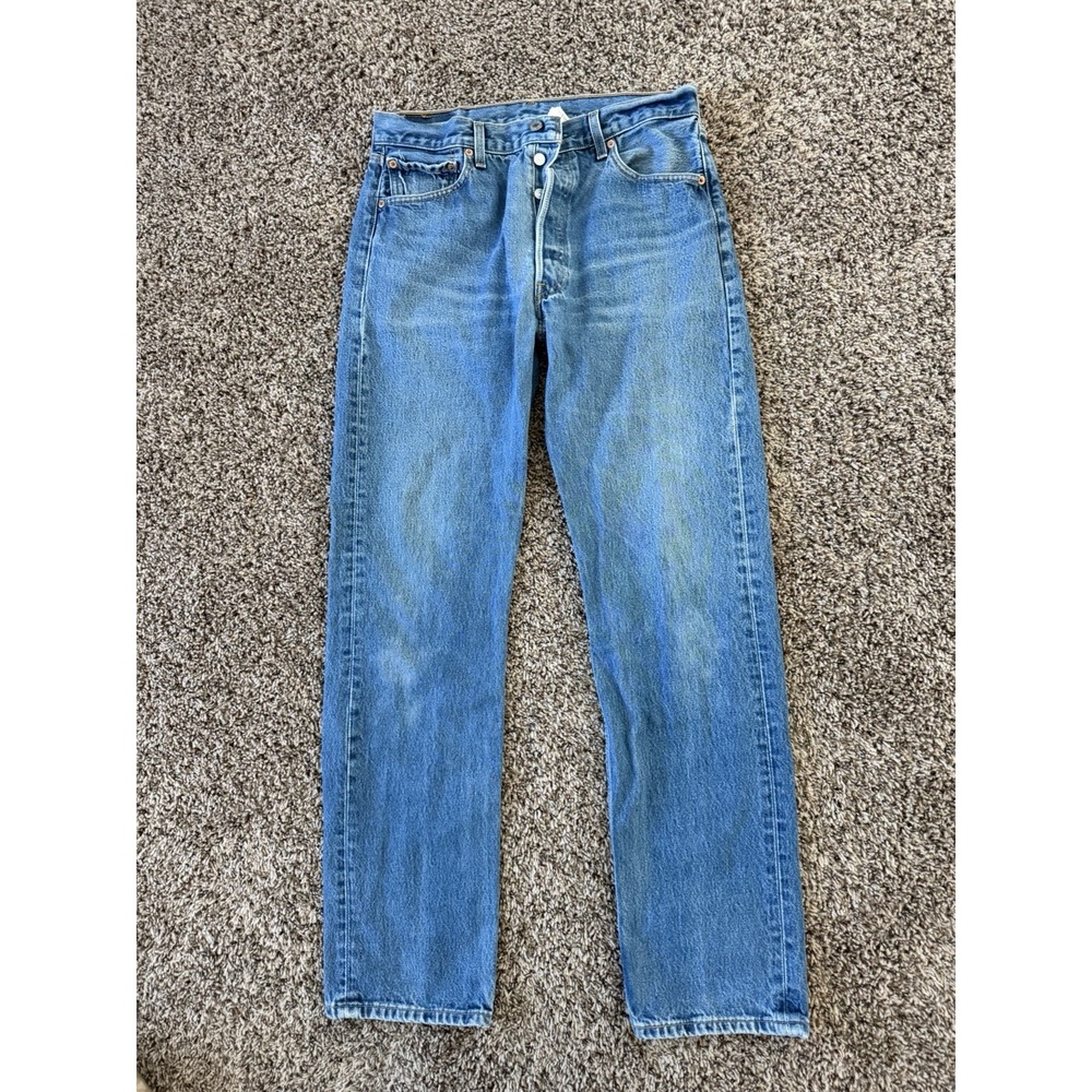 Vintage Levis 501 Jeans Men's 33x32 Denim Straight Leg Button Fly Made In Mexico